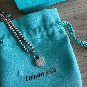 Tiffany & Co. Silver Heart Lock Bracelet